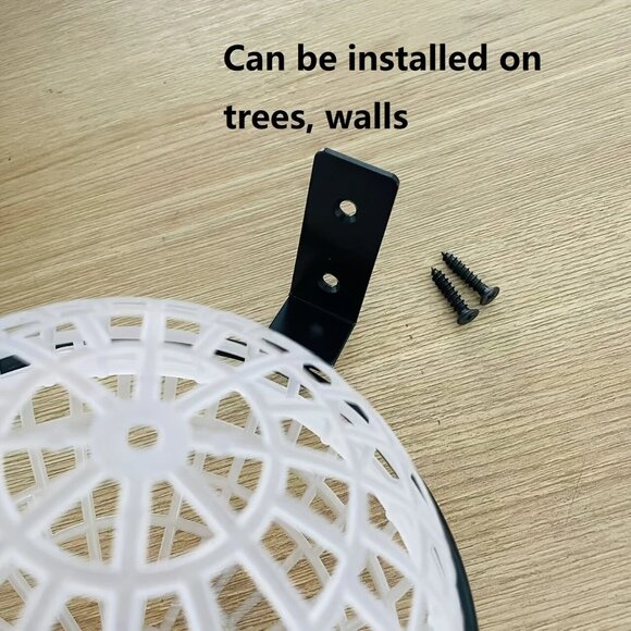 Staghorn Fern & Orchid Hanging Basket Planter Kit 6-Inch Plastic & Metal Bracket - Picture 8 of 8